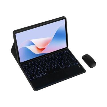 Imagem de Capa Com Teclado Retroiluminado Sem Fio Magnético Removível Para Samsu