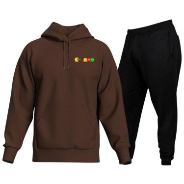Imagem de Conjunto De Moletom Blusa e Calça De Frio Modelo Canguru Top Hyve Masculino-Masculino
