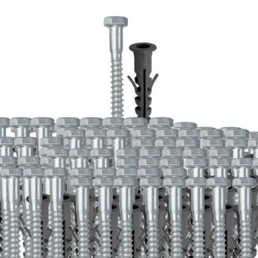 Imagem de Kit 20 parafuso sexta soberba 1/4x40 5/8 10 bucha - JOMARCA