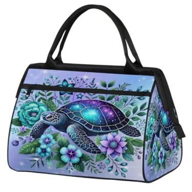 Imagem de Bolsa pequena para o fim de semana para mulheres, homens, unicórnio, girassol, flor, dobrável, bolsa esportiva leve para academia, Cor: 18, 15.2*8.3*11.6 inch, Moderno