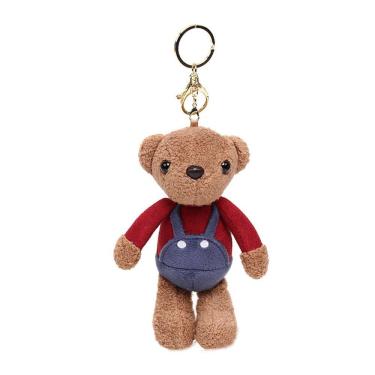Imagem de Pingente de chaveiro Plush Toy Doll Mini Bear 15 cm - marrom