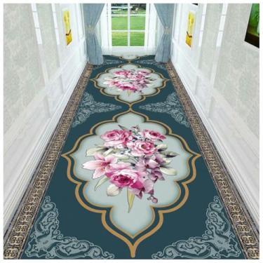 Imagem de SPXMQSS Tapete de corredor, corredores de chão para corredor, antiderrapante, grande lavável, tapete de área de cozinha para corredores, cozinha, lavanderia, entrada, G, 100 x 150 cm