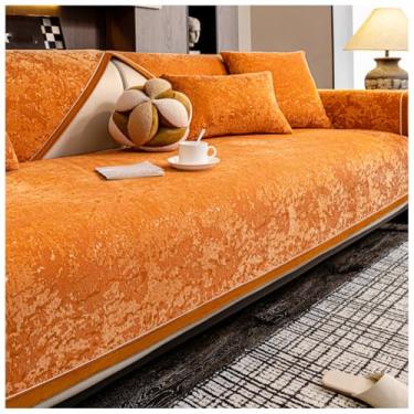 Imagem de SPXMQSS Capas de sofá para sofá secional, capas de assento de sofá de chenille, capas de sofá universais antiderrapantes de canto em forma de L, capas de almofada de sofá seccionais, protetor de