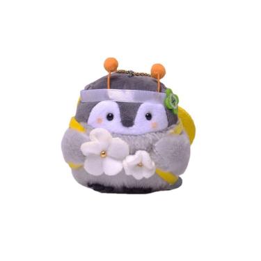 Imagem de Boneca de pelúcia Pinguim com flor de 8 cm de altura