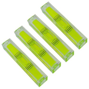 Imagem de Mini bolha de nível de alta precisão, bolha de nível pequeno de linha dupla, nível de bola plana de três linhas, régua de nível doméstico pode ser girada 180 graus (não magnética, 80 x 15 x 15 mm (4