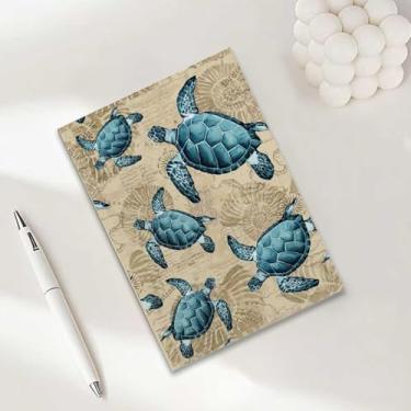 Imagem de Caderno de tartaruga marinha, caderno A5 para anotações no escritório, agenda de 21 x 14,7 cm, agenda de viagem, presentes de tartaruga