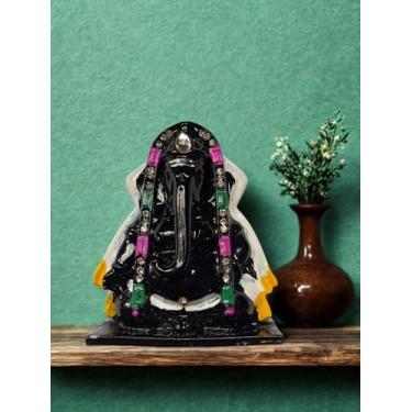 Imagem de Yuktha Eternals Lord Ganesha Black Idols for Home Decor | God Idols for car Dashboard Decorative Showpiece.