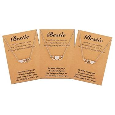 Imagem de Colar de irmã para 2/3/4/5 Colares de melhor amiga, amizade, coração, combinando, presentes para irmã de irmã, alma, irmã, presentes para mulheres e meninas, de aniversário, outro, outro
