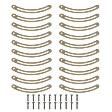 Imagem de Conjunto de dobradiça de suporte de tampa de cobre estilo vintage tampa à prova de ferrugem dobradiça para caixa de madeira móveis caixa de brinquedos caixa de joias baú de (Cor Bronze)