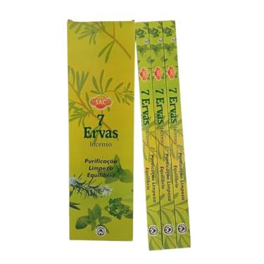 Imagem de Incenso Indiano Sac Sete 7 Ervas - Limpeza energética 3 Caixinhas