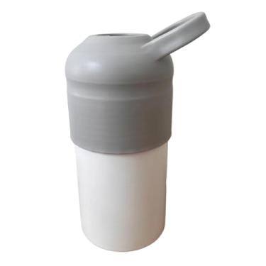 Imagem de Fenteer Caneca térmica de viagem com isolamento a vácuo, leve, 596ml, mantém a bebida gelada por horas, ideal para piqueniques, praia e trilhas.