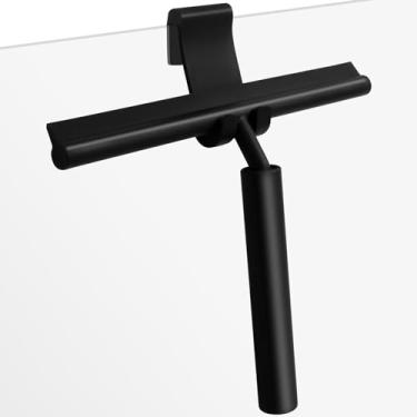 Imagem de Rodo de piso telescópico com alça, limpador de chuveiro sem riscos de 23,5 a 97 cm para portas de vidro, paredes de azulejo, janelas e espelhos, vassoura multifuncional portátil com gancho de uma peça