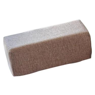 Imagem de Ｂｅｓｇａ Almofada de espuma para apoio de braço de cadeira, universal e prática, substitui o apoio de braço profissional, suporte de cotovelo e de braço, Café Bege