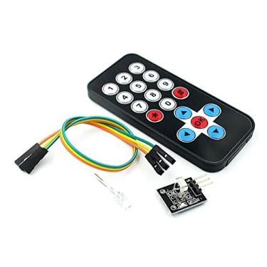 Imagem de ZEZEFUFU Kits de Módulo de Controle Remoto Mini Slim Sem Fio 38 khz Infravermelho IR Controlador Módulo HX1838 para Arduino
