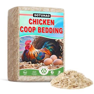 Imagem de DOTUHAO Aparas de pinheiro, aparas de madeira, cama de galinheiro, galinheiro totalmente natural, cama de galinha, cama de pinheiro de animais pequenos para porquinhos-da-índia, coelhos, hamsters