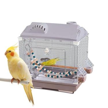 Imagem de Gaiola Para Pássaros | Transportador Portátil e Respirável - Pequena Gaiola Transportadora Para Canários E Periquitos - Para Calopsitas, Agapornis E Caturras, Uso Em Interiores E