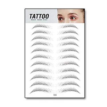 Imagem de Dioche Adesivos de Sobrancelha, Cabelo como Sobrancelhas Com Efeito Microblading, à Prova de Manchas Dura 7 Dias, Reutilizáveis ​​para Maquiagem Feminina e Masculina (Cores sortidas #65)