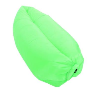 Imagem de Tnfeeon Espreguiçadeira Inflável, sofá Dobrável Portátil de Tecido Oxford Com Bolsa de Armazenamento, Cadeira de água Sem Necessidade de Bomba para Acampamento, Praia, Piquenique