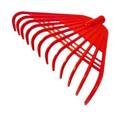Imagem de ＡＷＨＡＯ Cabeça de Ancinho de Jardim com 12 Dentes, Robusta, Cabeça de Substituição Removível, Removedor de Folhas para Limpeza Do Jardim, Vermelho, Tamanho real