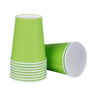 Imagem de Copos De Papel Descartáveis Multicoloridos 9oz Pacote Com 20 Para Deco