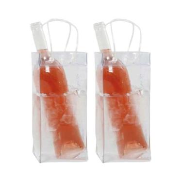 Imagem de Bolsa Térmica Dobrável De PVC Para Vinho, Cerveja E Champanhe, Cooler 