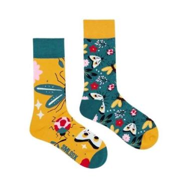 Imagem de Meias De Algodão Coloridas Unissex Para Gato, Cachorro, Coala E Vaca P