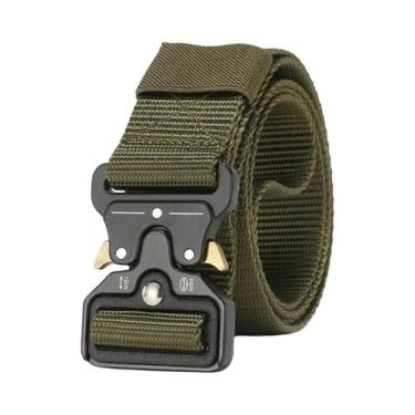 Imagem de Cinto Tático Unissex Durável Com Fivela Automática Para Aventuras Ao A