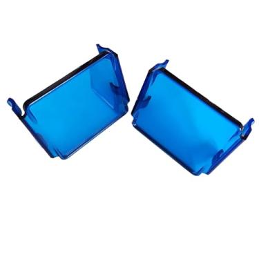 Imagem de 2 peças de luzes LED de 7,6 cm, capas de luz de cubo de 7,6 cm, capas de faróis de neblina de 7,6 cm, capas à prova de poeira para caminhão quadriciclo UTE 7,6 x 7,6 cm capas de farol de neblina (2