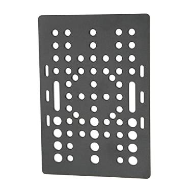 Imagem de Generic Placa de Pórtico de Alumínio de Alta Resistência para Guia Linear de Impressora 3D, 1 X Placa de Pórtico Com 4 Polias Pretas, Aplicação Universal para Fresadora (Quadro)