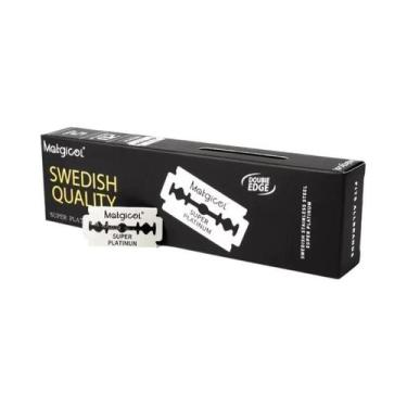 Imagem de Lâminas De Aço Inoxidável Para Barbear Com Navalha De Dupla Aresta 100