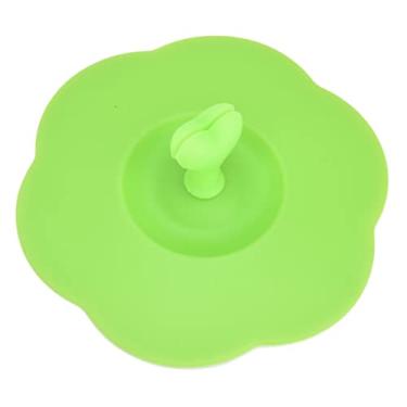 Imagem de ZJchao Tampa de Copo de Silicone, Calor, Macio, Flexível, Máquina de Lavar Louça, Cobertura Segura para Bebidas para Cozinha, Uso Doméstico, Material de Silicone de Qualidade Alimentar, (Verde)