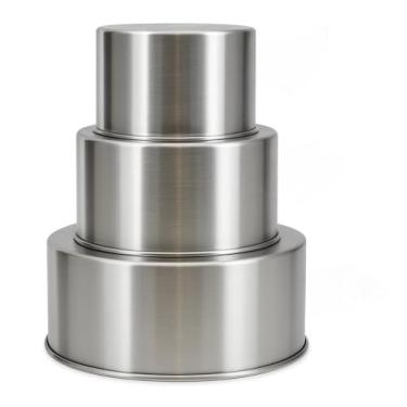 Imagem de Forma Bolo assadeira redonda alta kit 3 peças 15, 20, e 25 e suas variações| Perfeita para Aniversários, Decoração de Bolos, Sobremesas e Culinária Divertida(jg 15/20/25)