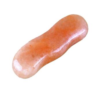 Imagem de QYLHH 2 peças de pedras de massagem com sal do Himalaia em forma de onda, conjunto de pedras quentes para massagem a frio, kit de pedras quentes para spa facial