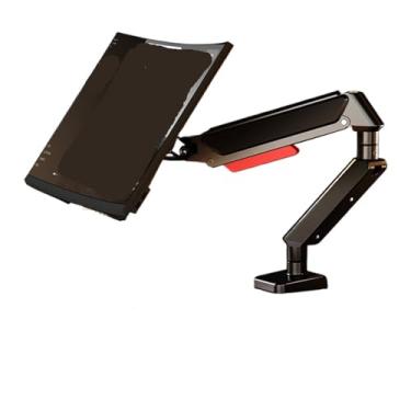 Imagem de BEGWVDJTP Suporte de monitor braço mecânico adequado para computador giratório cantilever suporte de tela portátil X1 (preto)