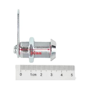 Imagem de Fechadura Cilíndrica De Metal 16/20/25/30mm Para Armário, Gaveta, Caix