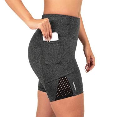 Imagem de Short C/ Bolso Para Corrida Suplex Tela Cinza Mescla - Element Fit, G 