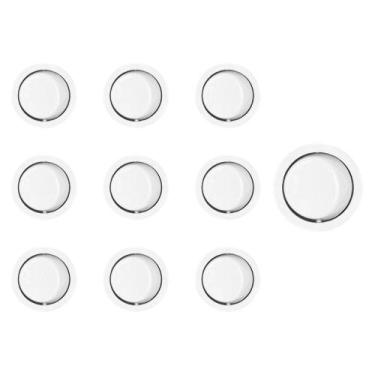 Imagem de Kit 10 Interruptores Bolinha de Tecla para Móveis MarGirius Moldura M9