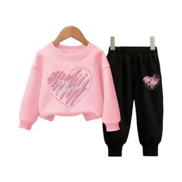 Imagem de Conjunto De Agasalho Infantil De Outono: Blusa De Manga Comprida E Cal