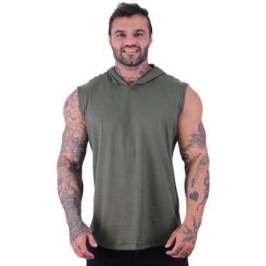 Imagem de Regata Longline com Touca Masculina MXD Conceito Lisa Sem Estampa Multicoloridas-Masculino