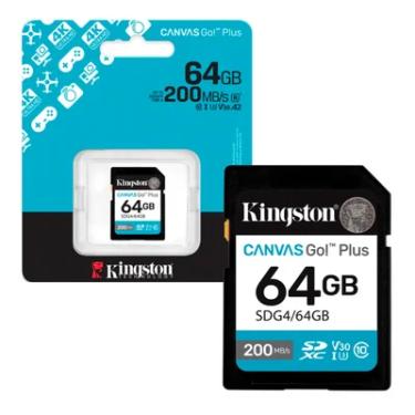 Imagem de Cartão De Memoria  64gb Sd 200mbs 160mb/s Canvas Go Plus Sdg4/64gb Kingston