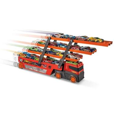Imagem de Hot Wheels Caminhão Mega Transporter Hotwheels Ghr48 - Mattel, Colorid