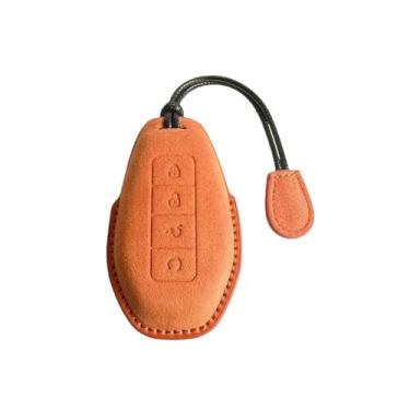 Imagem de Compatível com denza n9 2025 2026 acessórios interiores do carro caso chave de controle remoto chaveiro guarnição guarnição capa(Style C Orange)