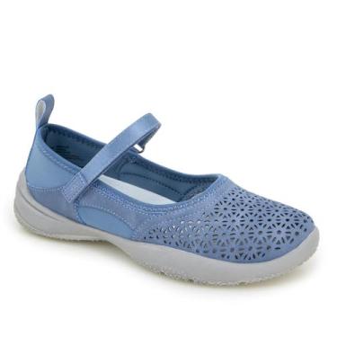 Imagem de Jambu Sapatilhas femininas Dandelion Comfort Casual Classic Mary Jane Sapatilhas, Jeans claro, 35