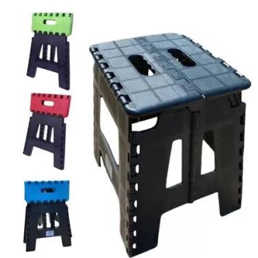 Imagem de Banquinho De Plástico Dobrável Multiuso Banco As cores banco dobravel，banquinho dobravel(Azul)