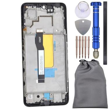 Imagem de Digitalizador de tela sensível ao toque com moldura para Xiaomi Poco X4 GT Preto 6.6