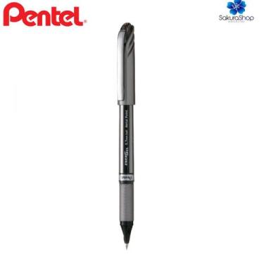 Imagem de Caneta Gel Energel PENTEL Seca Rápido Canhoto 0.7mm Metal Point, Preto