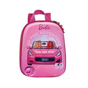Imagem de Mochila Escolar Infantil De Costas Barbie Conversível Rosa