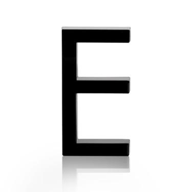 Imagem de NumRealm Números de casa, número de caixa de correio 3D à prova d'água, endereço de porta autoadesivo, jardim, apartamento, hotel, sinalização, preto (E)