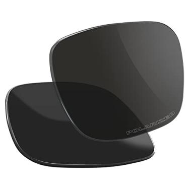 Imagem de Vaep Lentes de reposição de policarbonato para óculos de sol Oakley Holbrook Metal OO4123 - Preto Jato Polarizado