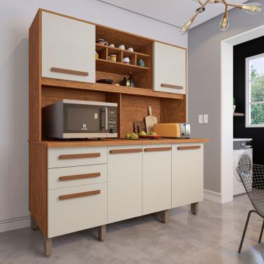 Imagem de Armario para Cozinha 6 Portas 2 Gavetas Luna Plus Moveis Imop